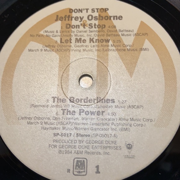 Vintage 1984 Jeffrey Osborne R&B Vinyl - Picture 8 of 8